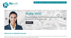Desktop Screenshot of lifestylefinancial.co.za